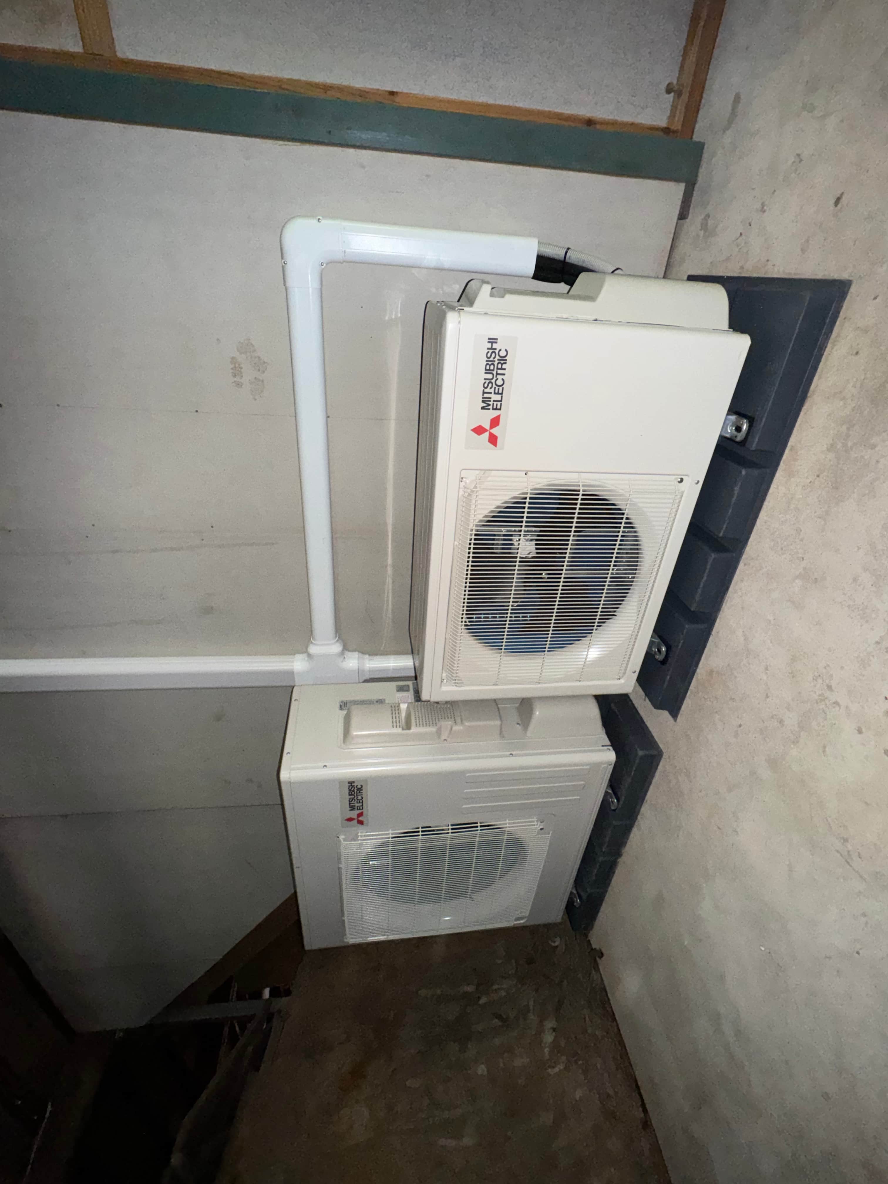 Split system ceiling prep work